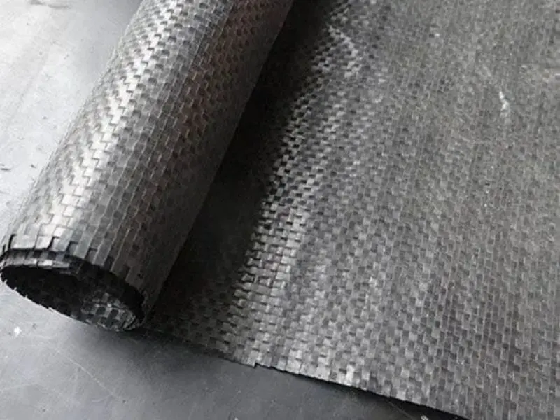 flat silk geotextile Plastic woven for road covering T